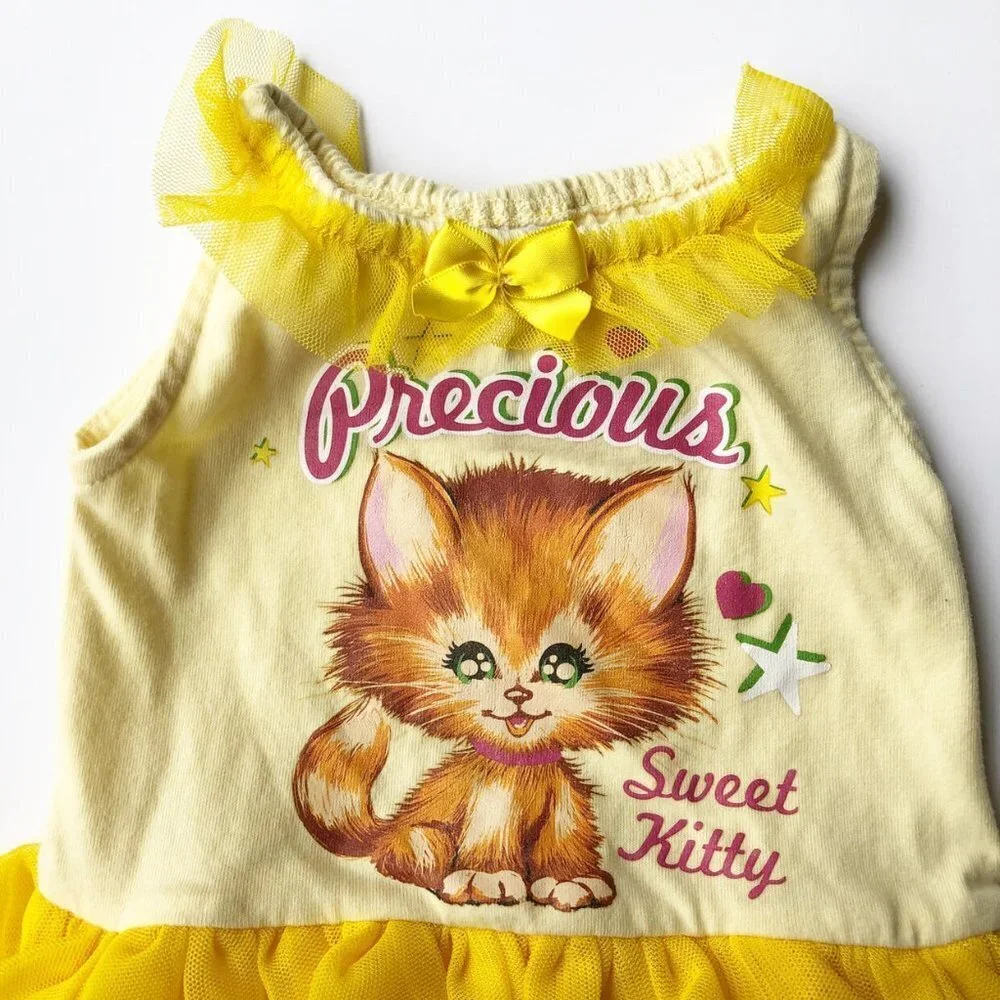 Yellow Tutu Kitty Onesie